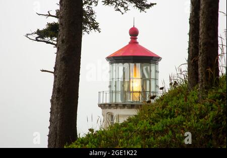 Heceta Head Lighthouse, Heceta Head Lighthouse State Park, Oregon Stock Photo