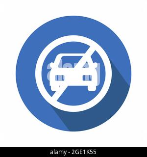 Vector Graphic of No Parking - Flat Style - simple illustration. Editable stroke. Design template vector.outline style design.Vector graphic illustrat Stock Vector
