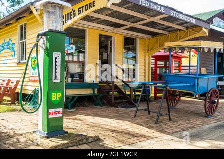 Early 20th Century Australian General Store on display at Caboolture Historical Village. Stock Photo