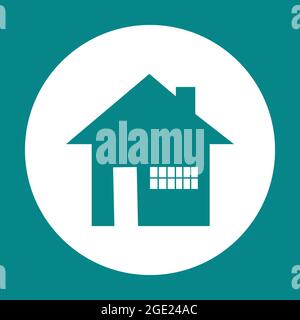 Minimal home icon, web homepage symbol. Simple small house icon vector isolated. Stock Vector