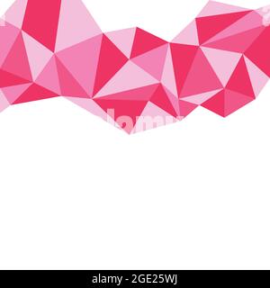Abstract pink triangle background. Polygonal background. Stock Vector
