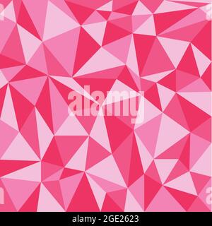 Abstract pink triangle background. Polygonal background. Stock Vector