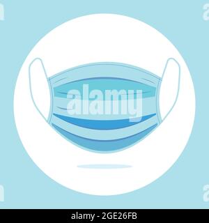 Protective face mask icon. Medical mask vector. Stock Vector