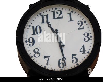 clock isolated on white background Stock Photo