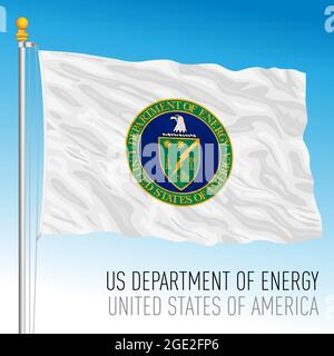 US Department of Energy flag, United States of America, vector illustration Stock Vector