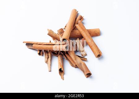 Cinnamon, Cinnamomum verum, Satara, Maharashtra, India Stock Photo