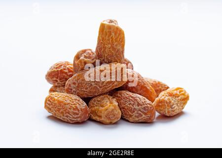 Date, Khazoor, Phoenix dactylifera, Satara, Maharashtra, India Stock Photo