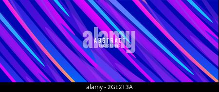 Straight lines abstract vector background, paint stains streched and create texture, bluish background Stock Vector