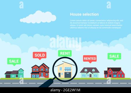 Houses infographic flat style design vector illustration. Stock Vector
