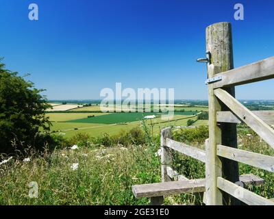 North Wessex Downs/Hills/Downland/Countryside UK. Stock Photo