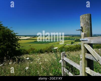 North Wessex Downs/Hills/Downland/Countryside UK. Stock Photo