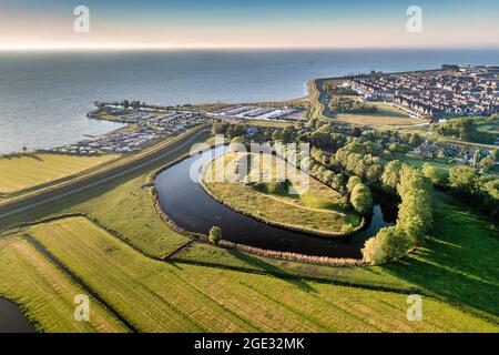 The Netherlands, Edam. Fort bij Edam. Amsterdam Defence Line, UNESCO World Heritage Site. Nature reserve. Completed between 1907 and 1914, the Fort ne Stock Photo