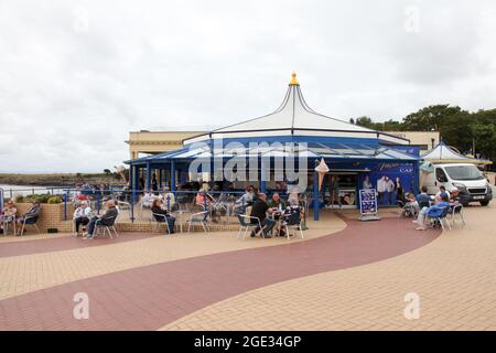 Marco's Café (from Gavin and Stacey), Paget Road, Barry Island Promenade, South Wales, 2021 Stock Photo