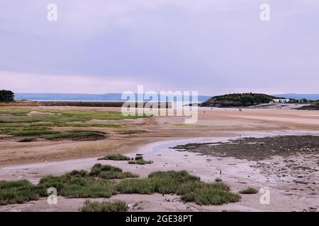 Barry Harbour looking towards The Knap, Barry Island, South Wales, UK, August 2021 Stock Photo