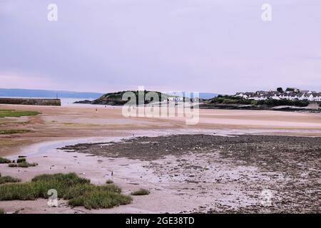 Barry Harbour looking towards The Knap, Barry Island, South Wales, UK, August 2021 Stock Photo