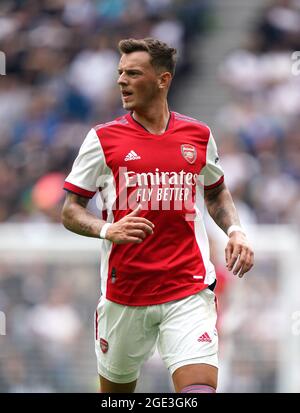 File photo dated 08-08-2021 of Arsenal's Ben White during The Mind Series match at the Tottenham Hotspur Stadium, London. Picture date: Sunday August 8, 2021. Issue date: Monday August 16, 2021. Stock Photo