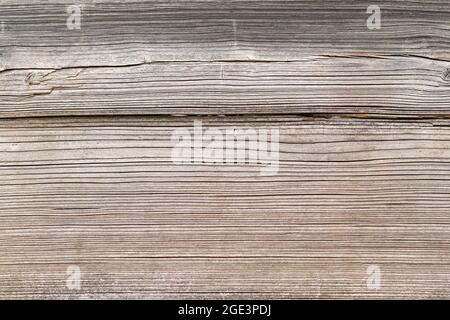 Weathered wood background with gray brown planks Stock Photo