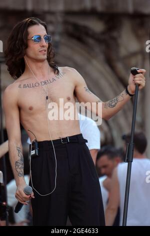 The band Maneskin during the 'Aperol Happy Togheter Live  in Venice, Italy, Julay 1, 2019 Stock Photo