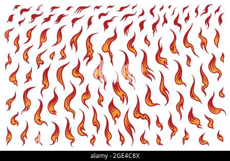 Burning Fire Hand Drawn Engraving Editable Stock Vector (Royalty Free)  1547548724
