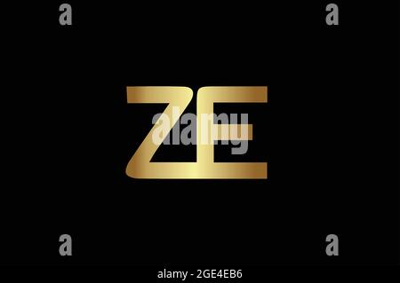AE or EA basic alphabetic logo design Stock Vector