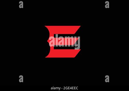 AE or EA basic alphabetic logo design Stock Vector