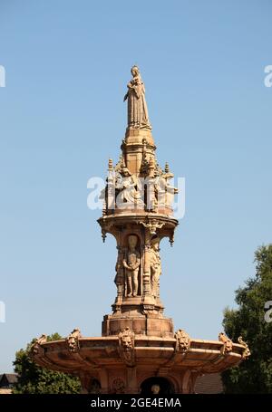 Doulton Fountain in Glasgow Stock Photo