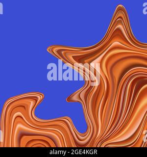 vector background image. Conceptual illustration of the canyon, its layering over time in a flat format Stock Vector