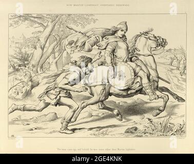 Hereward the Wake, illustration by Henry Courtney Selous. How Hereward ...