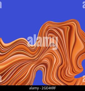 vector background image. Conceptual illustration of the canyon, its layering over time in a flat format Stock Vector