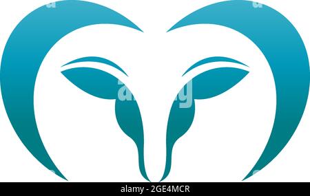 Goat icon logo vector design template illustration Stock Vector