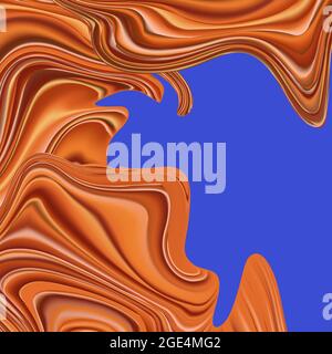 vector background image. Conceptual illustration of the canyon, its layering over time in a flat format Stock Vector