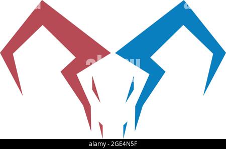 Goat icon logo vector design template illustration Stock Vector