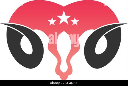 Goat icon logo vector design template illustration Stock Vector