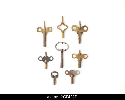 Group of Old Keys Stock Photo