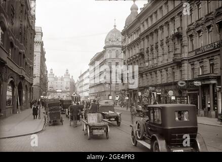 Vasagatan-in-stockholm, Sweden-in-1925 Stock Photo