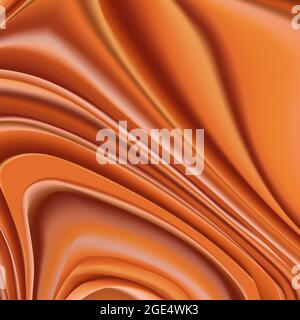 vector background image. Conceptual illustration of the canyon, its layering over time in a flat format Stock Vector