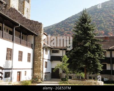 Orthodox Monastery Manasija in Serbia Stock Photo