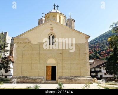 Orthodox Monastery Manasija in Serbia Stock Photo