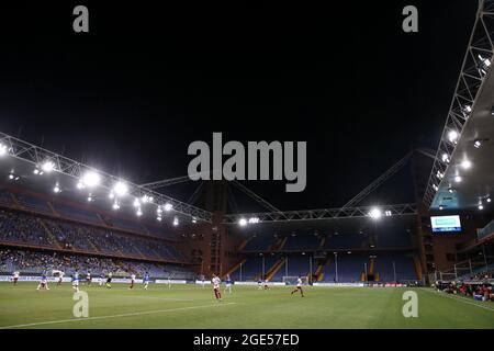 Genoa, Italy, 16th August 2021. A general view during the Coppa Italia match at Luigi Ferraris, Genoa. Picture credit should read: Jonathan Moscrop / Sportimage Credit: Sportimage/Alamy Live News Credit: Sportimage/Alamy Live News