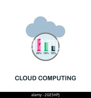 Cloud Computing icon. Flat sign element from data analytics collection. Creative Cloud Computing icon for web design, templates, infographics and more Stock Vector
