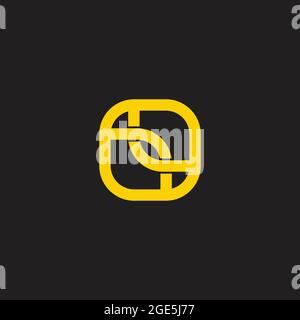 abstract letter lr square geometric line logo vector Stock Vector