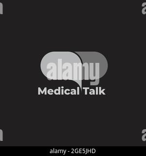 bubble talk simple medical consultation symbol vector Stock Vector