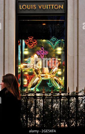 LOUIS VUITTON, Avenue Montaigne, Paris, France, “This is certainly a  Holiday Tree goal i…
