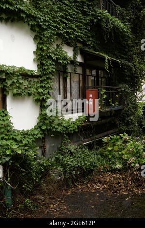 yudanaka, nagano, japan, 2021-13-8 , view of Yudanaka onsen town . Stock Photo