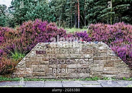 Konzentrationslager Bergen-Belsen; Concentration Camp Bergen-Belsen Stock Photo
