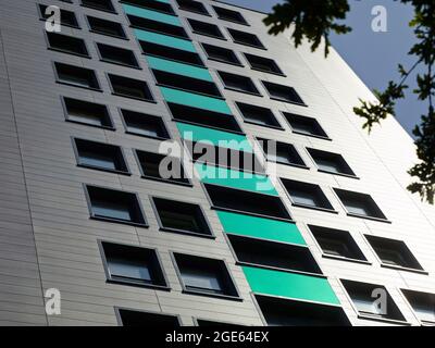 Re-clad high rises residential buildings, Stockport, Manchester, UK Stock Photo