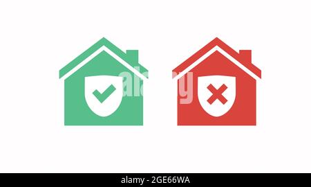 House icon Set. Vector editable flat illustration set on a white background Stock Vector