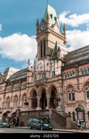 Winchester, United Kingdom, 10th August 2021:- The Guildhall in the City of Winchester Stock Photo