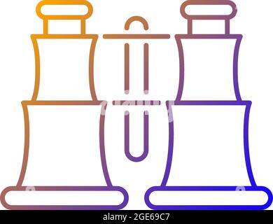 Collectible binoculars gradient linear vector icon Stock Vector