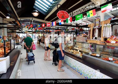 Arcachon (south western France): the Baltard covered market Stock Photo